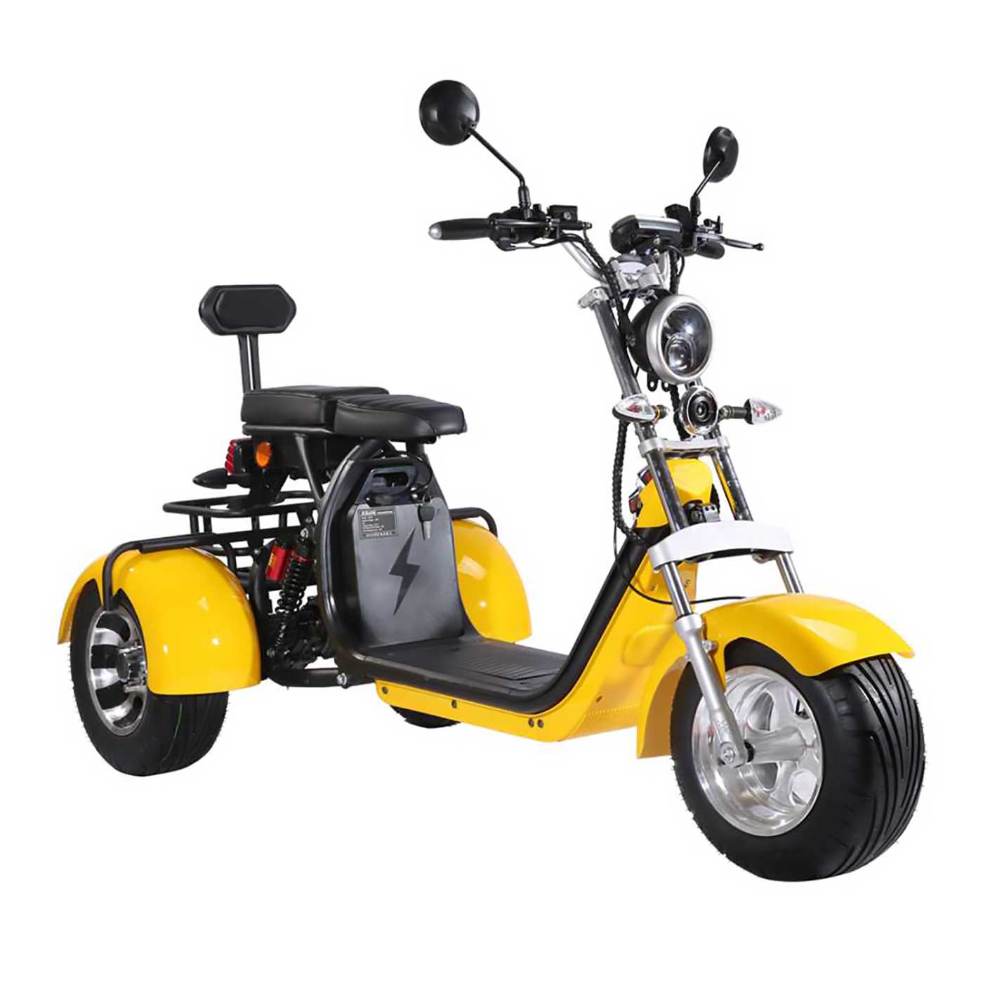 RocknBike CP3.1 CitiCoco Elektroroller TRIKE 45km/h Schwarz Ansicht Vorne Links